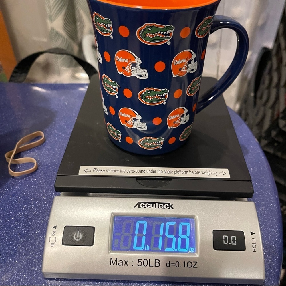 Florida Gator Mug Cup Allover logo Blue and Orange Gators Mug NWT - Picture 8 of 8